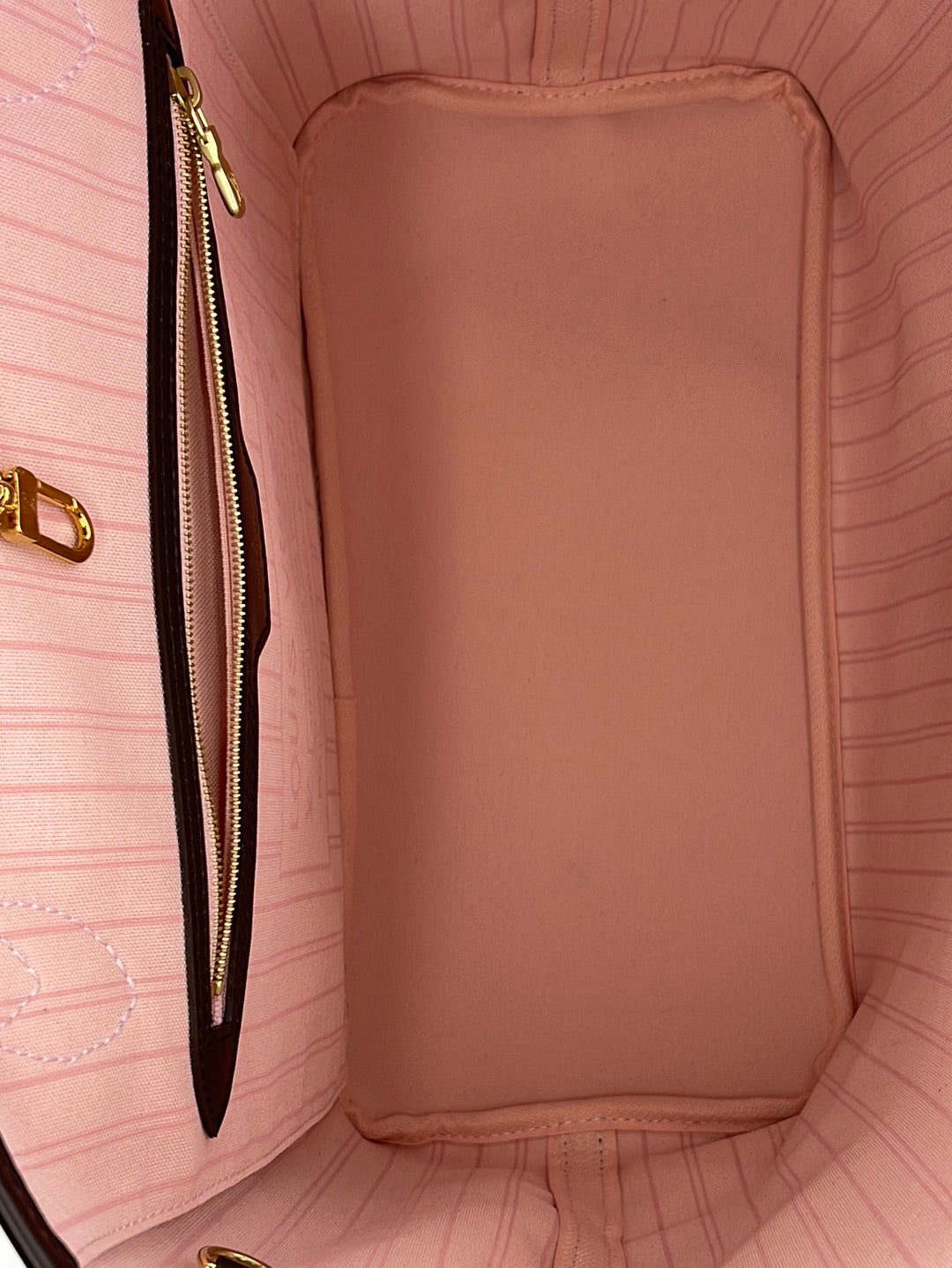 Preloved Louis Vuitton Monogram Neverfull MM Tote Bag (beige pink