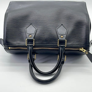 RDC13556 Authentic LOUIS VUITTON Vintage Black Epi Leather Speedy