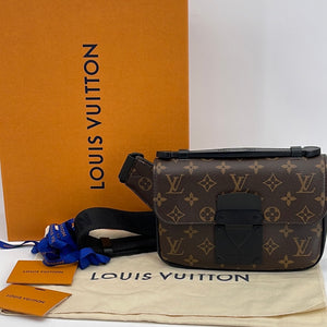 Louis Vuitton S-Lock Messenger Monogram Macassar Brown For Women
