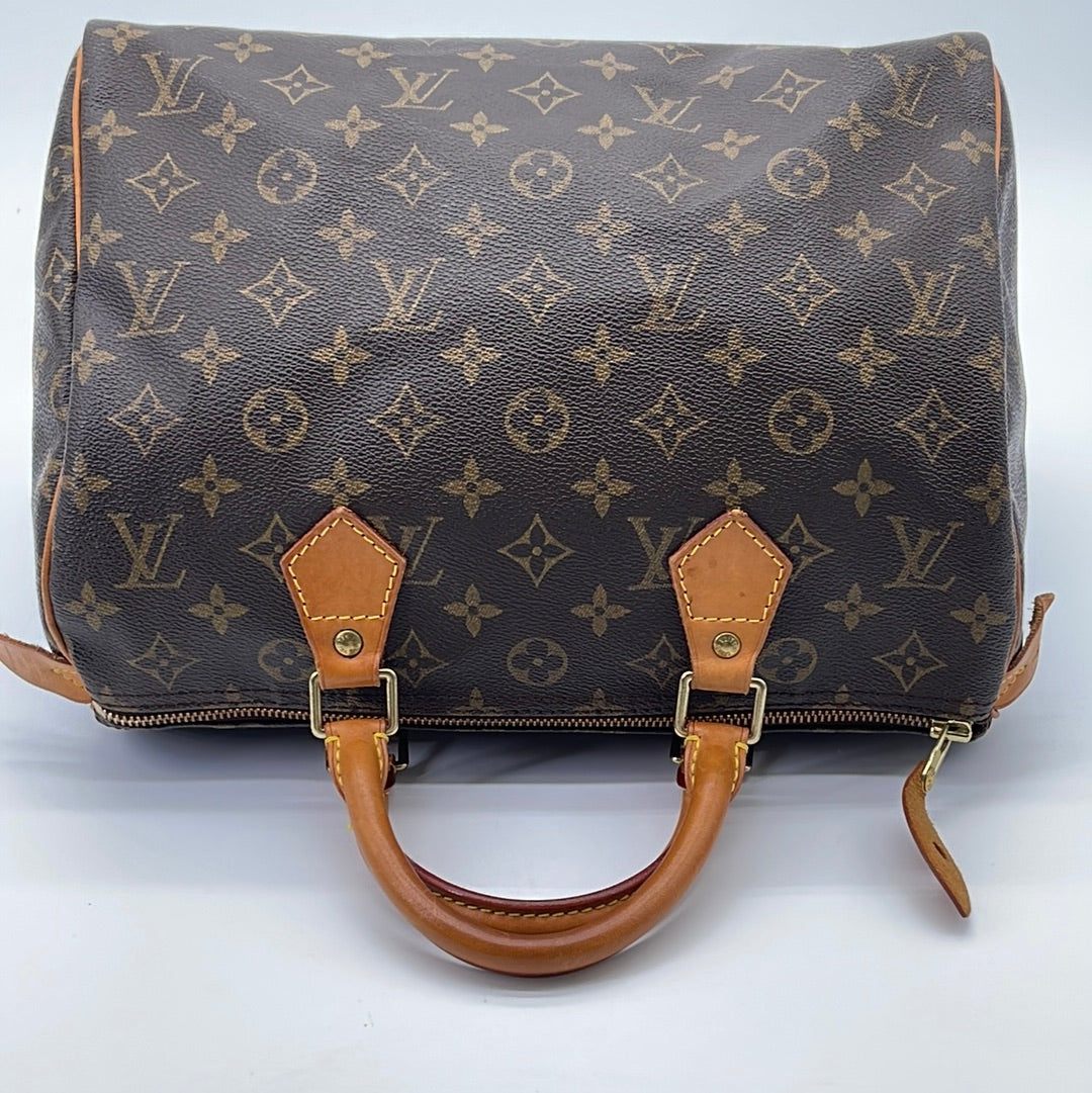 Louis Vuitton Speedy 30 Brown Cloth ref.952331 - Joli Closet