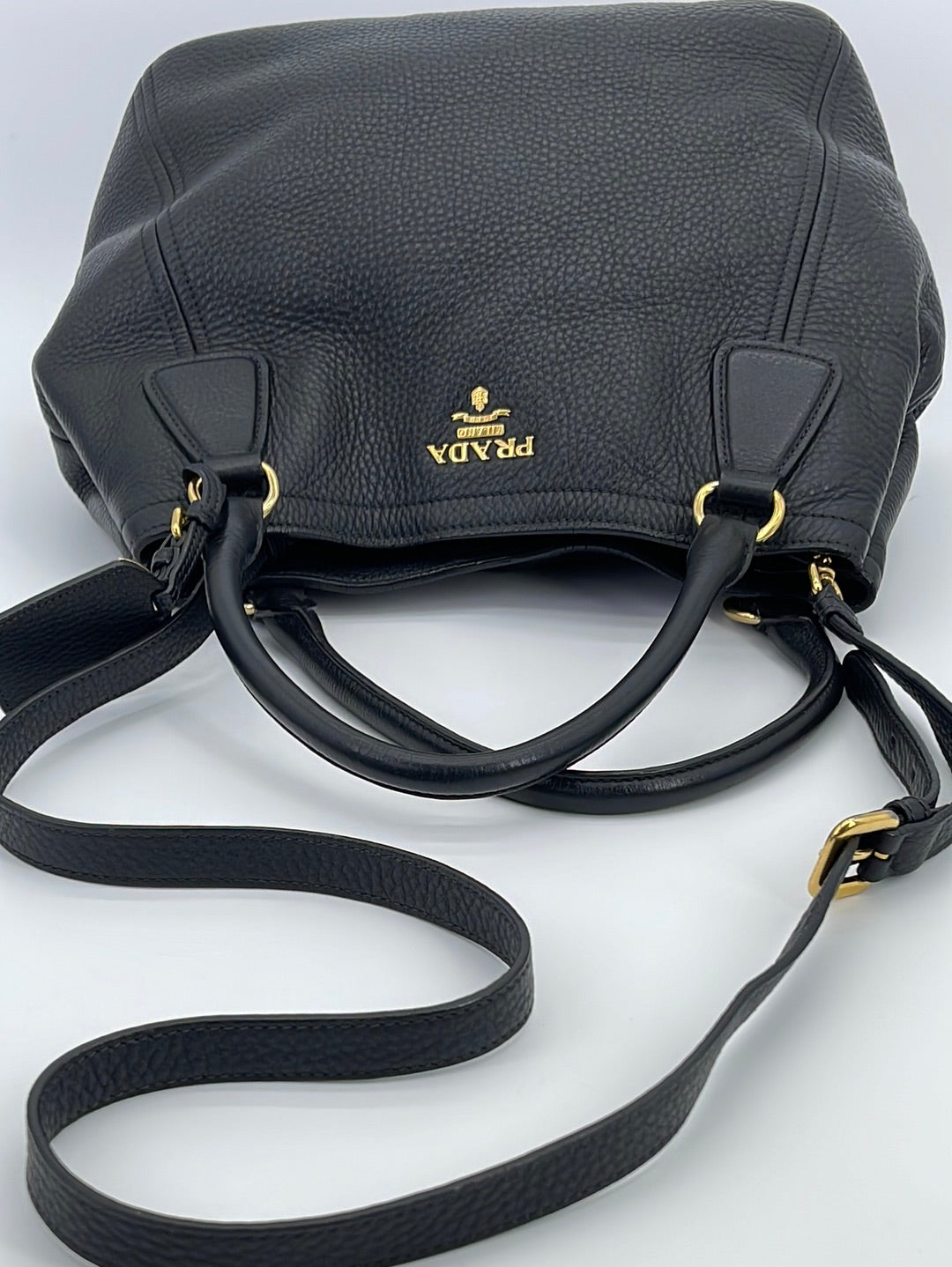 Prada Convertible Front Pocket Backpack Vitello Daino Small at 1stDibs