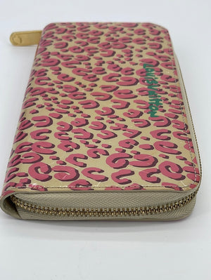 Louis Vuitton Wallet Zippy Stephan Sprouse Vernis Leopard W/Added Chain Crossbody Pre Owned