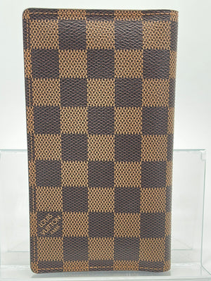 Louis Vuitton Damier Ebene Checkbook Cover - Brown Wallets, Accessories -  LOU268413
