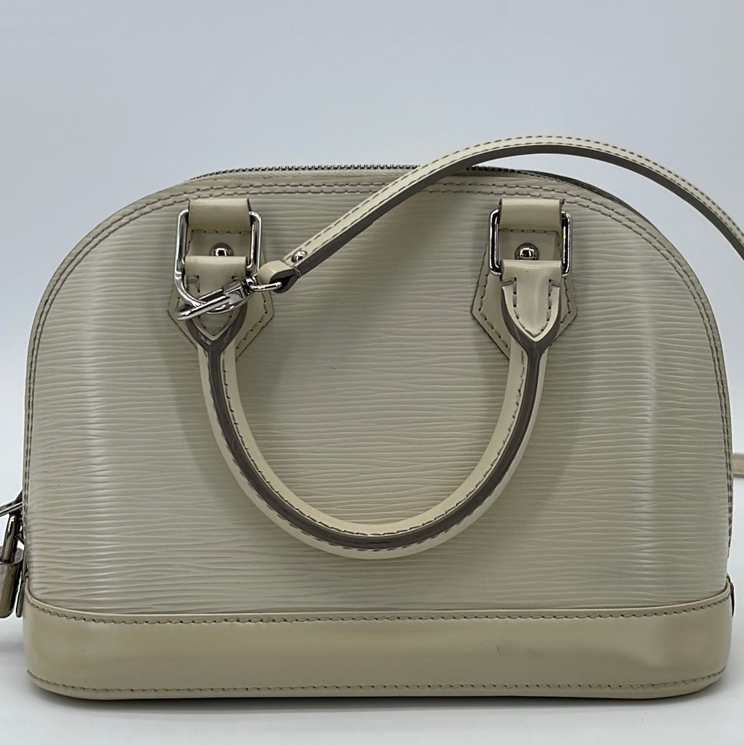 NTWRK - PRELOVED Louis Vuitton Alma BB Cream Epi Leather Crossbody Bag M