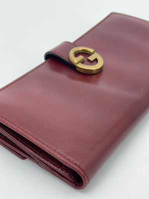 GUCCI GG VINTAGE CONTINENTAL WALLET / CHECKBOOK COVER – The Lavish Loft