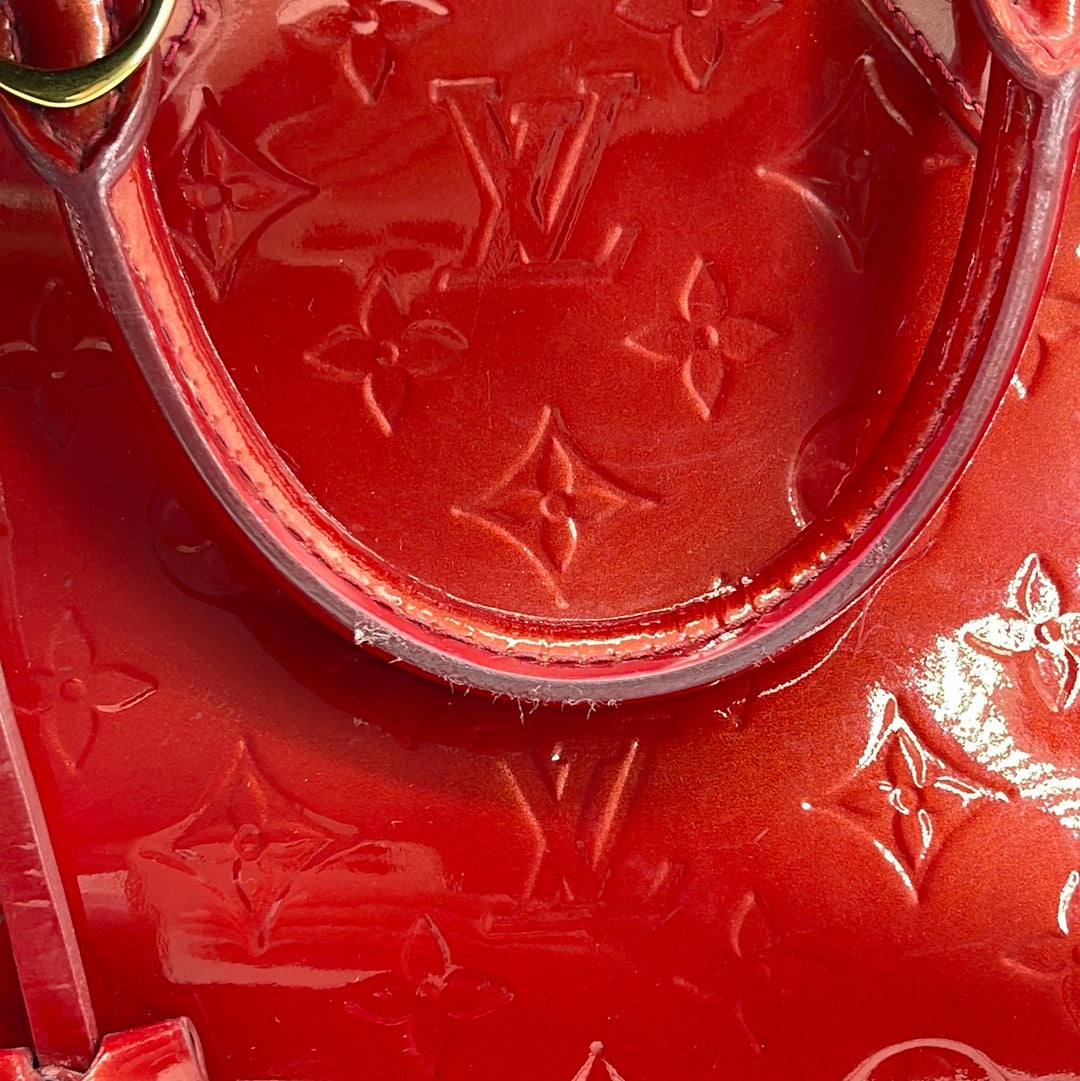 PRELOVED Louis Vuitton Red Monogram Vernis Alma PM Bag SN2163 070523 –  KimmieBBags LLC