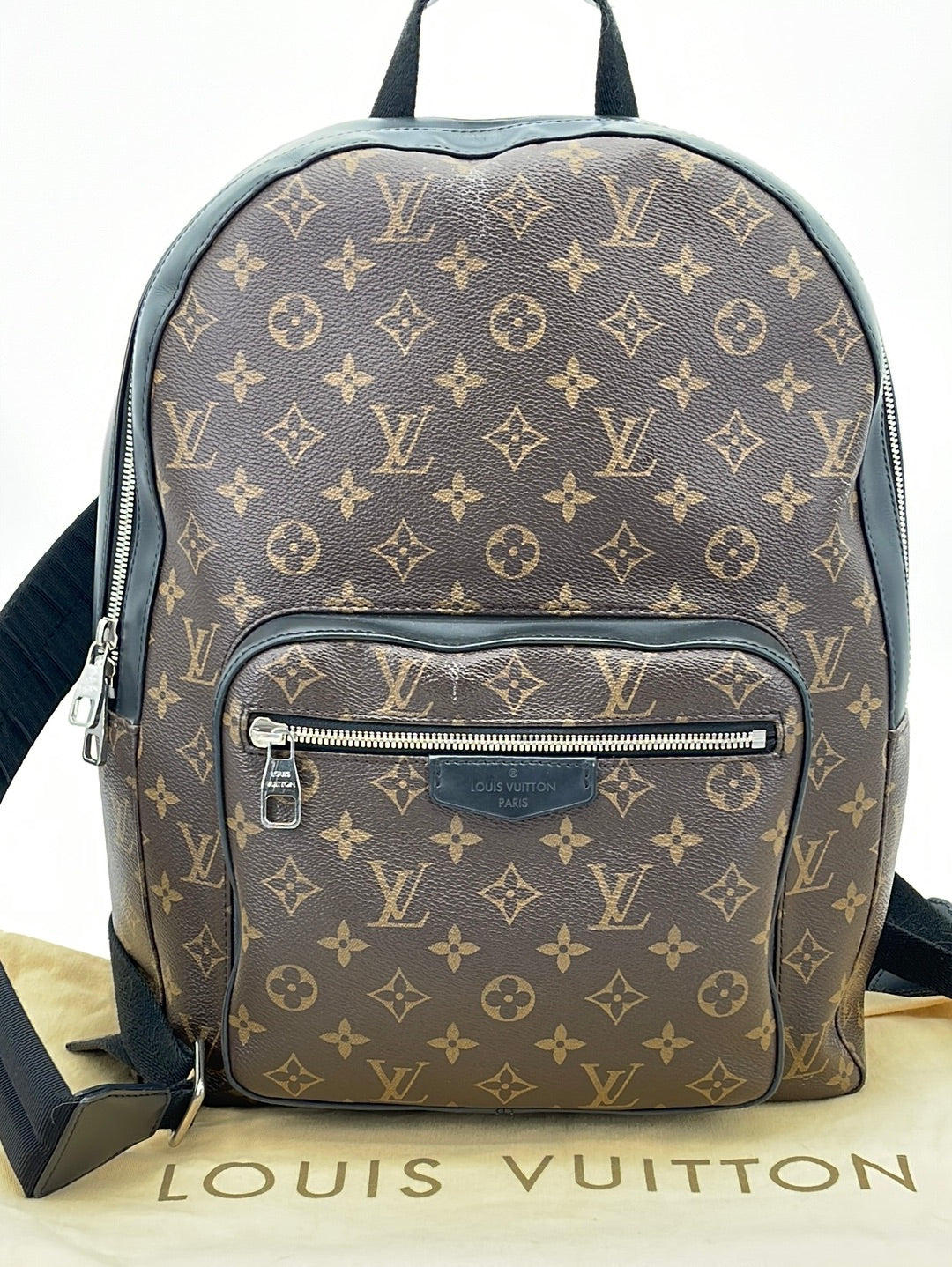 Josh backpack leather backpack Louis Vuitton Blue in Leather