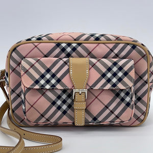 Vintage BURBERRY Bag Red Quilted Crossbody Bag by Burberry 