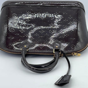 Louis Vuitton Alma Handbag Monogram Vernis GM Black