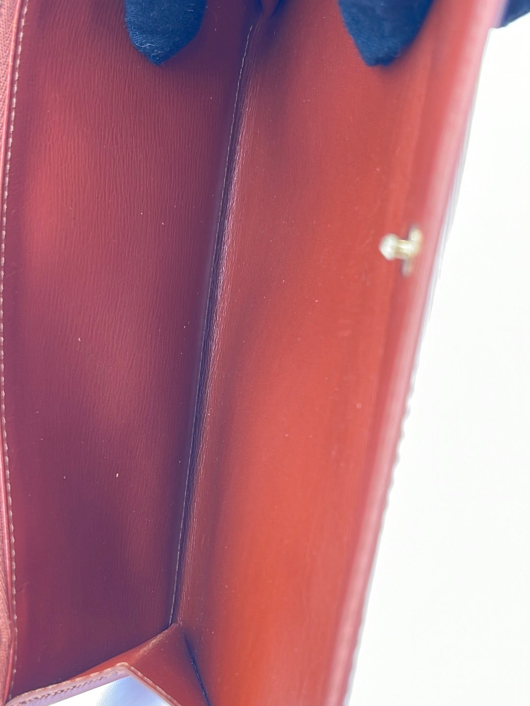 Louis Vuitton Epi Portefeuille Sarah Long Wallet With Hook Blue M60590