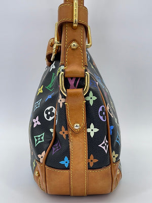 Preloved Louis Vuitton Greta Black Multicolore Monogram Shoulder