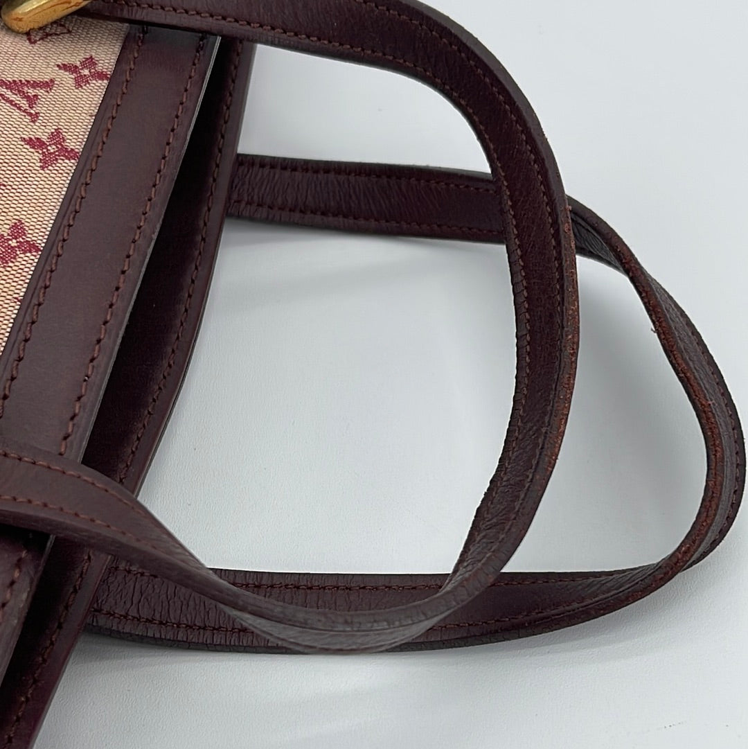 Authenticated Used LOUIS VUITTON Louis Vuitton Monogram Mini Francoise Tote  Bag Handbag Shoulder Cerise M92210 