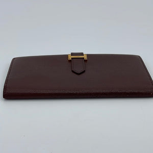 HERMES Bearn Epsom Leather Noisette Long Bifold Wallet - Final Call