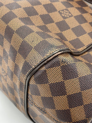Louis Vuitton Louis Vuitton Sistina MM Ebene Damier Canvas Hand Bag