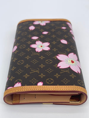 Louis Vuitton Limited Edition Cherry Blossom Porte Tresor International  Wallet, Louis Vuitton Small_Leather_Goods