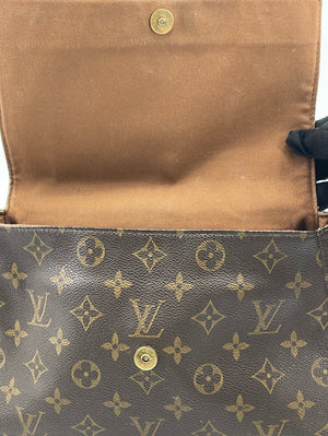 Looping linen handbag Louis Vuitton Gold in Linen - 35466192