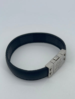 Louis Vuitton keep it bracelet Size 19 Barley Used BC0127 Damier