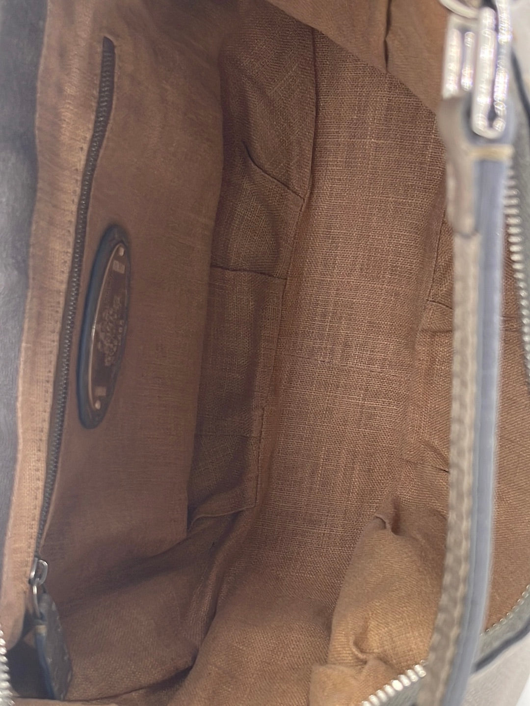Fendi Selleria Handbag Doctor'S Bag Exotic Leather Oro Vecchio Khaki