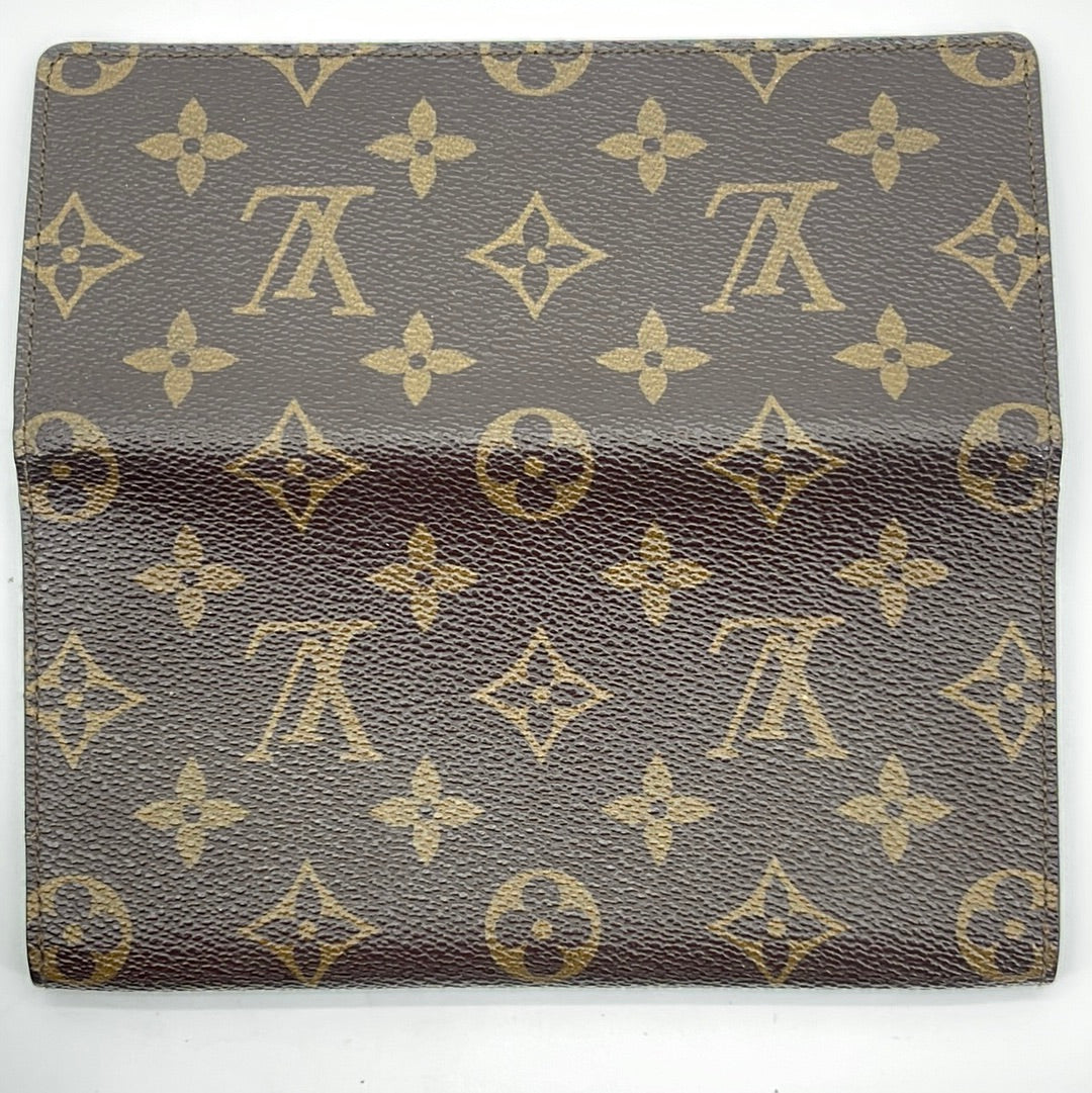 Louis Vuitton Damier Monogram GM Travel Checkbook Wallet LV-1202P-0001 –  MISLUX