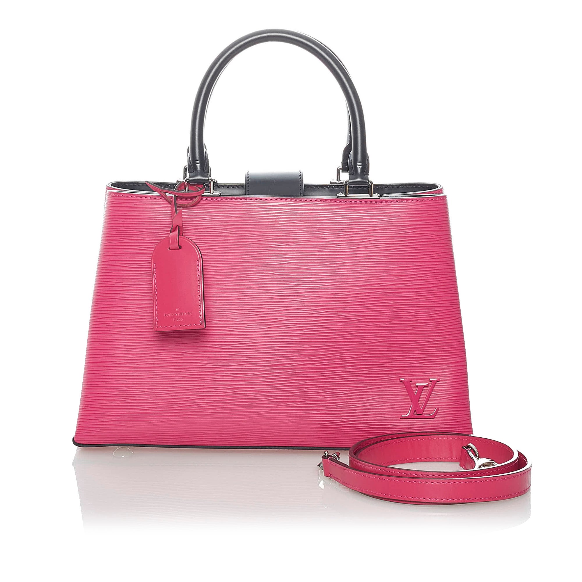 Louis Vuitton Hot Pink EPI Leather Kleber PM Bag