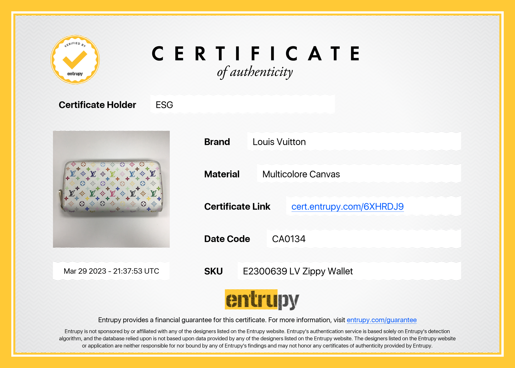 Кошелек Louis Vuitton multicolor Zippy Wallet 60017-3R