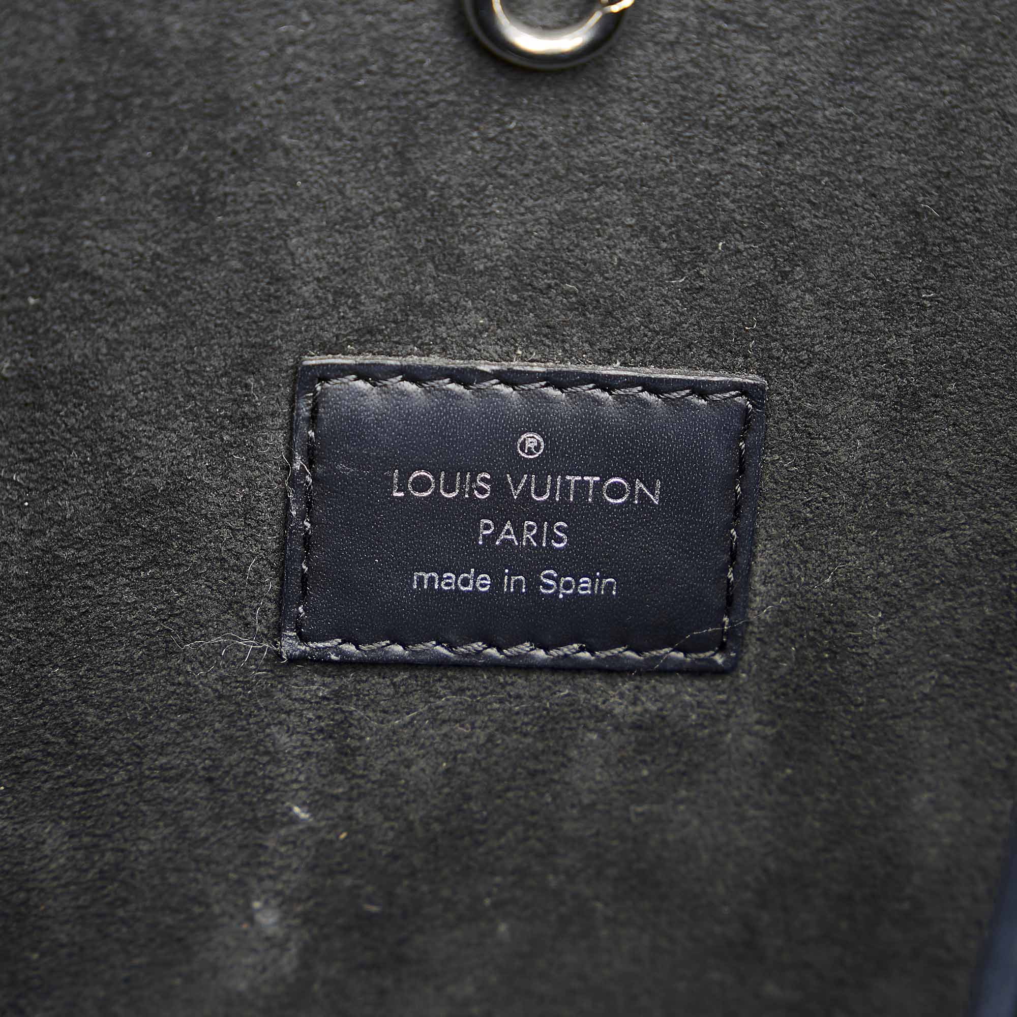 Neverfull leather tote Louis Vuitton Blue in Leather - 29820604