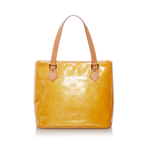 Vintage Louis Vuitton Vernis Houston Tote Bag in Colour Mustard