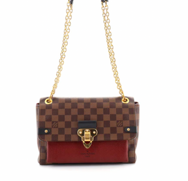 LOUIS VUITTON Vavin PM Damier Ebene Crossbody Bag Brown