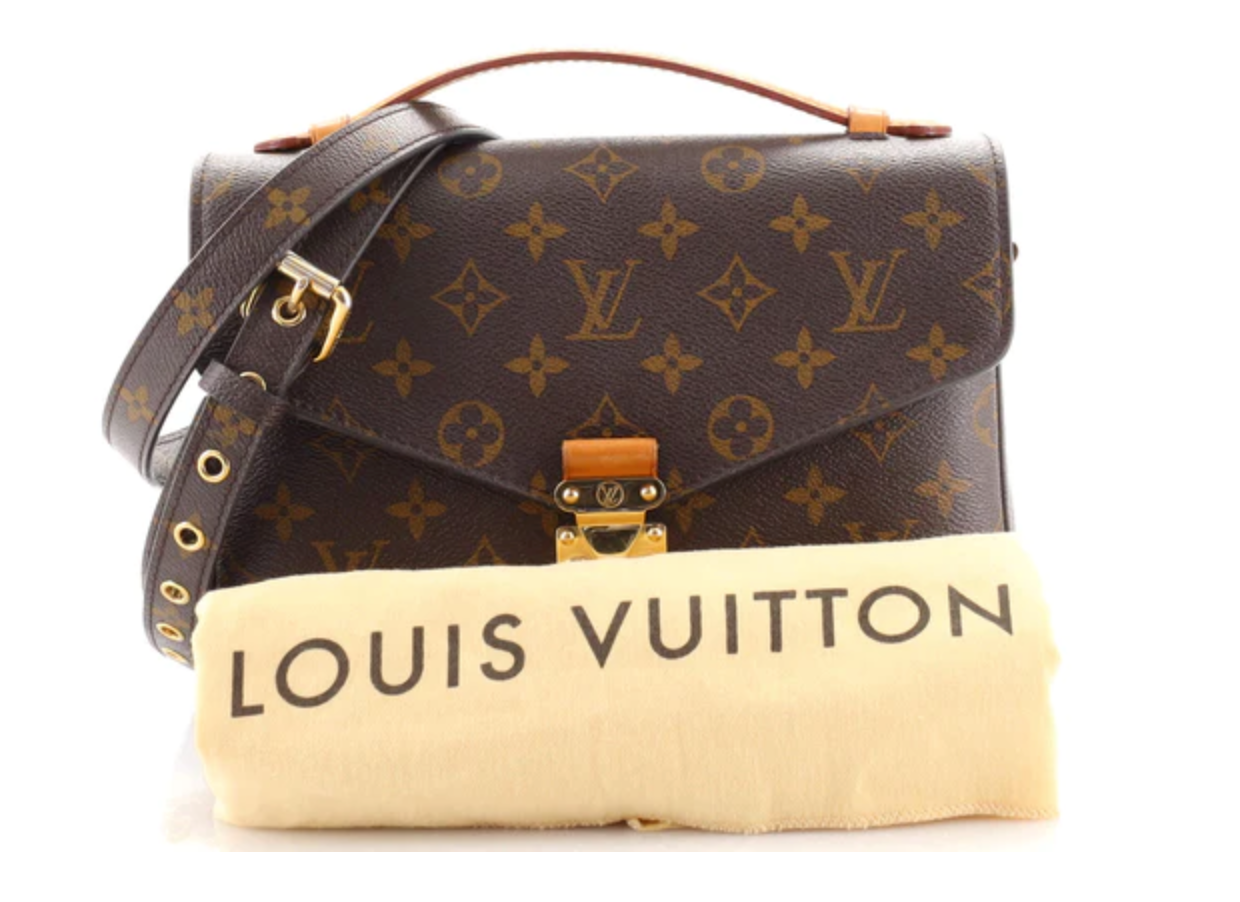 Louis+Vuitton+Pochette+Metis+Crossbody+Brown+Canvas for sale