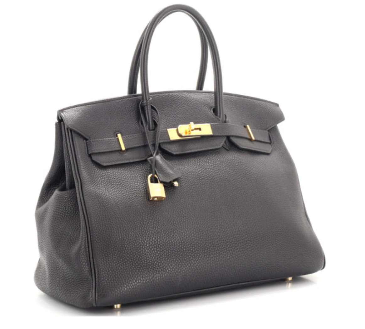 Hermès BLACK VINTAGE 2003 Birkin 35 Bag in Togo Leather ref.1018150 - Joli  Closet