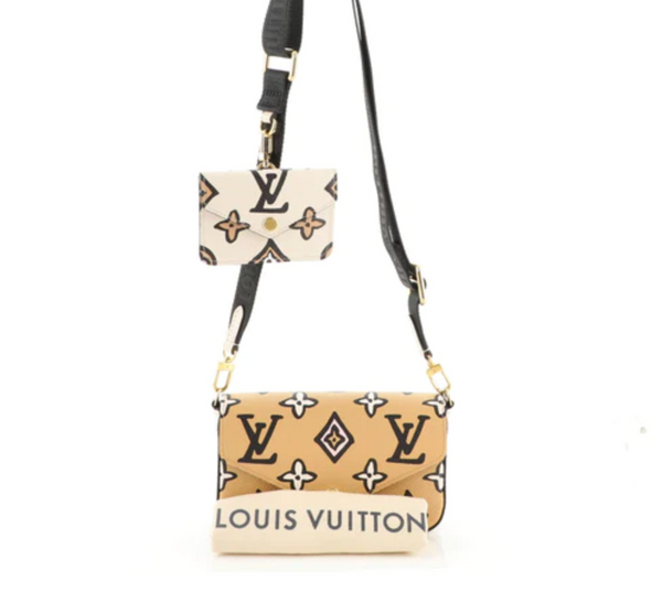 Louis Vuitton, Bags, Authentic Preloved Lv Felicie Strap Go Monogram  Khaki Greenebony