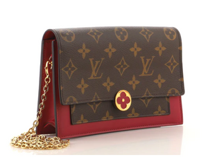 Louis Vuitton, Bags, Louis Vuitton Cherrywood Chain Wallet Vernis With Monogram  Canvas Pink