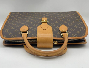 LOUIS VUITTON Rivoli Briefcase Hand Bag Monogram Leather Brown