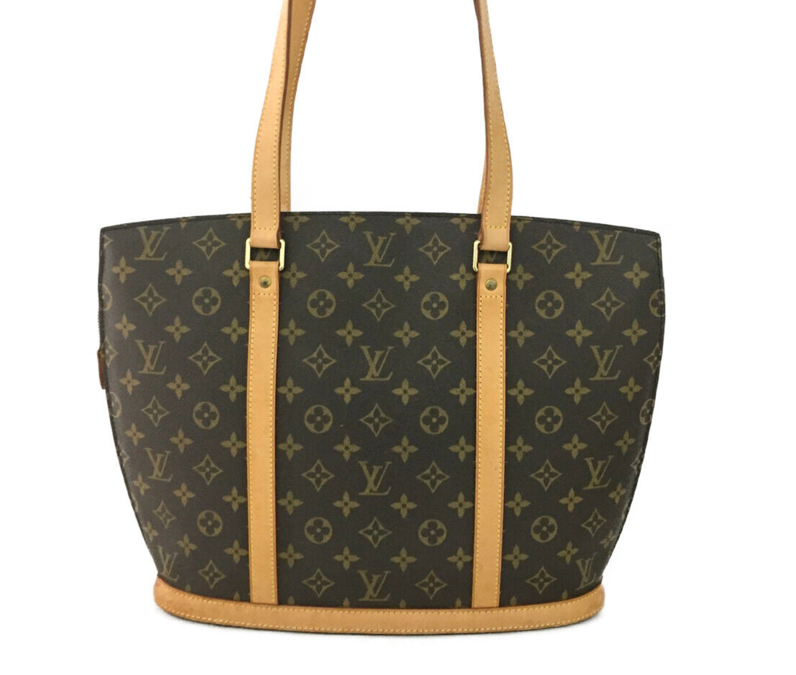 Louis+Vuitton+Babylone+Tote+Brown+Canvas for sale online