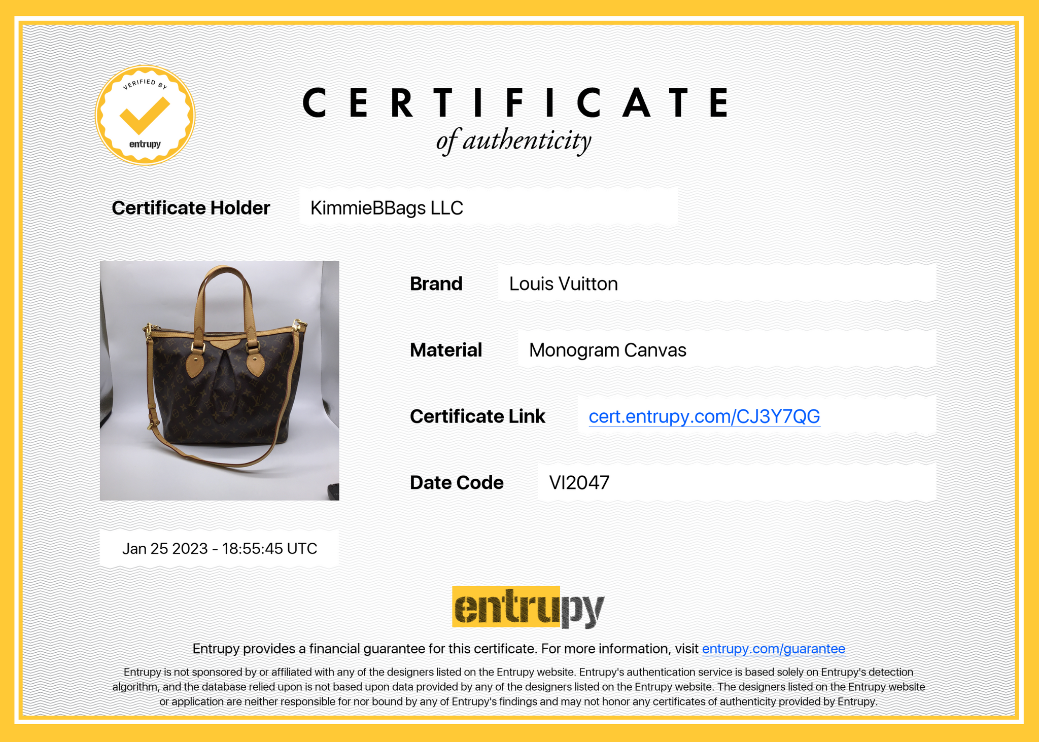 Preloved Louis Vuitton Palermo PM Bag VI2047 012623 – KimmieBBags LLC