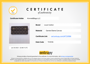 Louis Vuitton, Bags, 22 Authentic Louis Vuitton Vertical Wallet