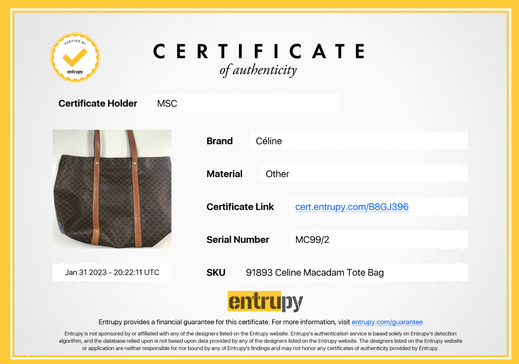 Celine Monogram Macadam Tote Bag ○ Labellov ○ Buy and Sell