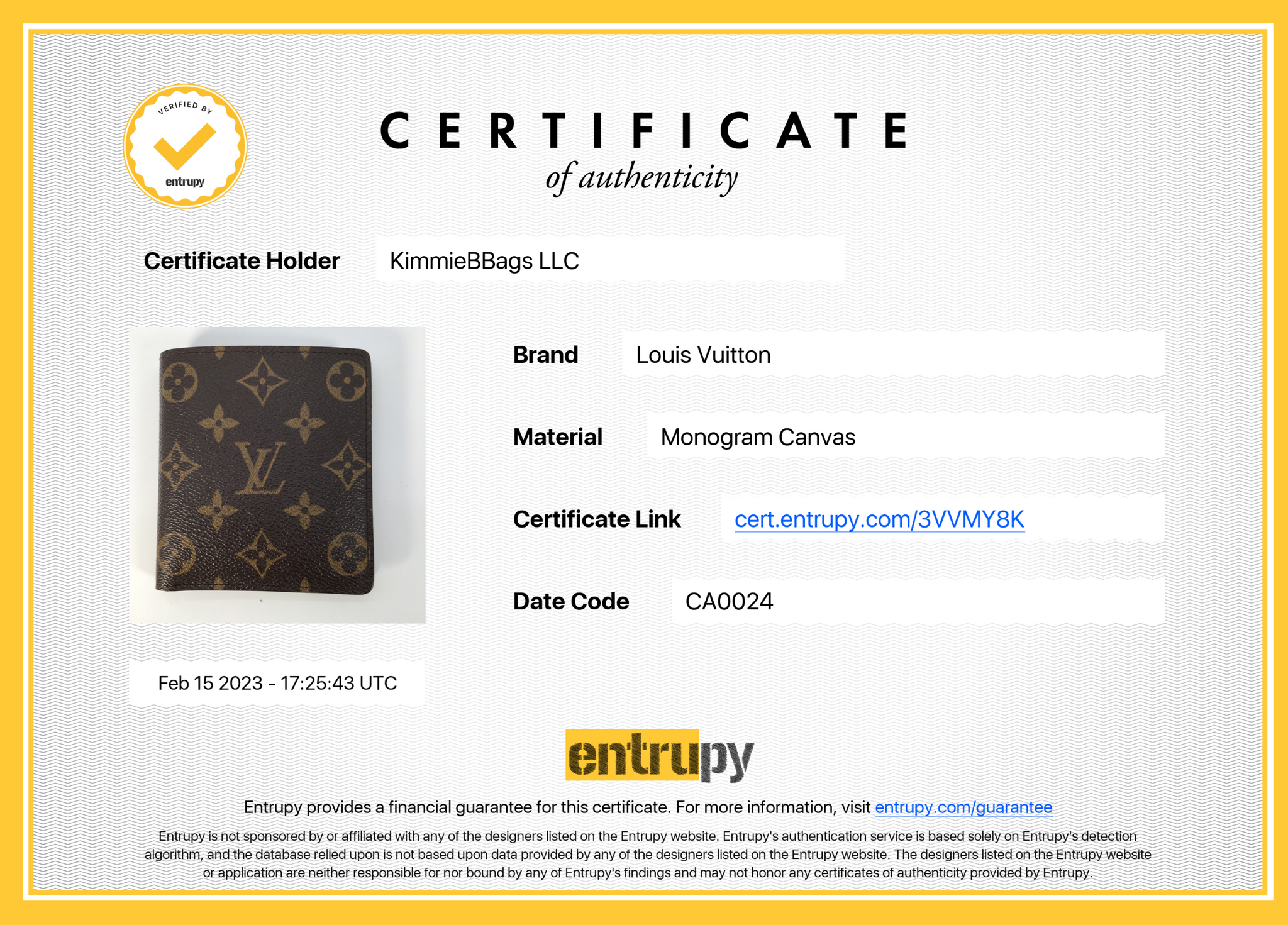 Louis Vuitton slim monogram credit card case
