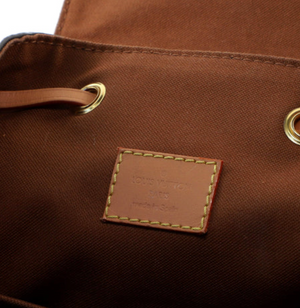 Louis Vuitton Brown Monogram Montsouris NM Cloth ref.881260 - Joli Closet