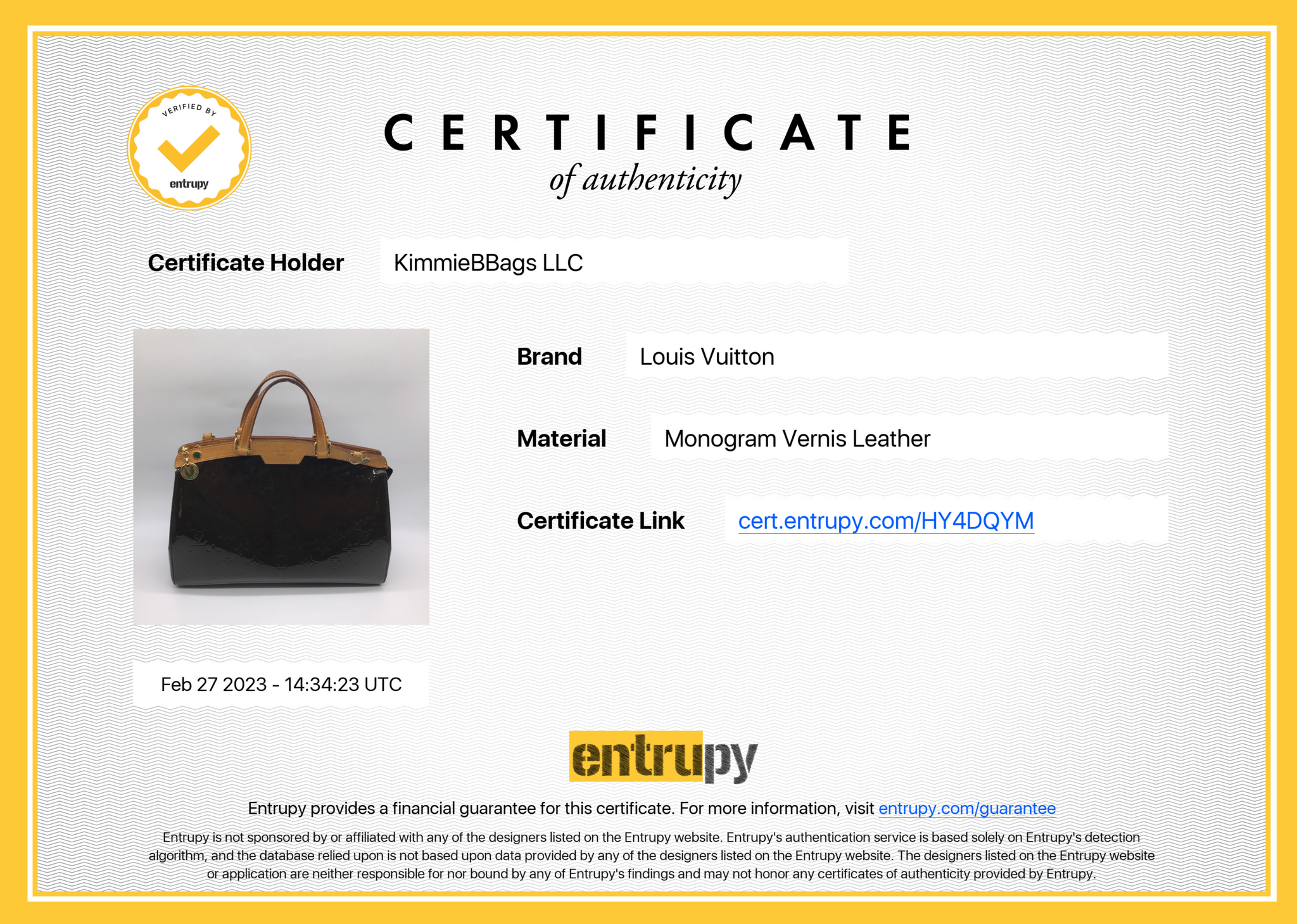 Louis Vuitton Perle Vernis Brea MM DR0162 – Designer Exchange Ltd