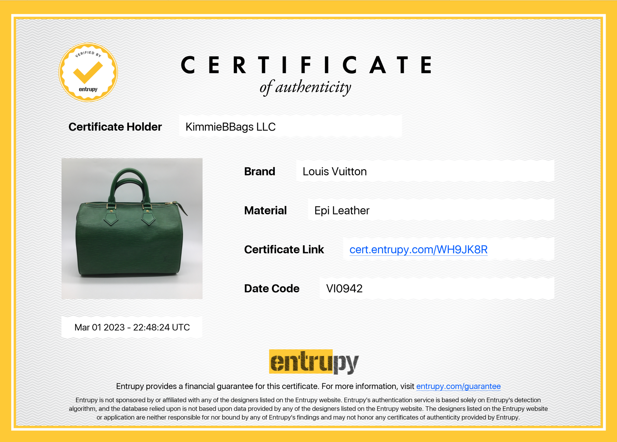 Louis Vuitton Speedy Handbag 372229