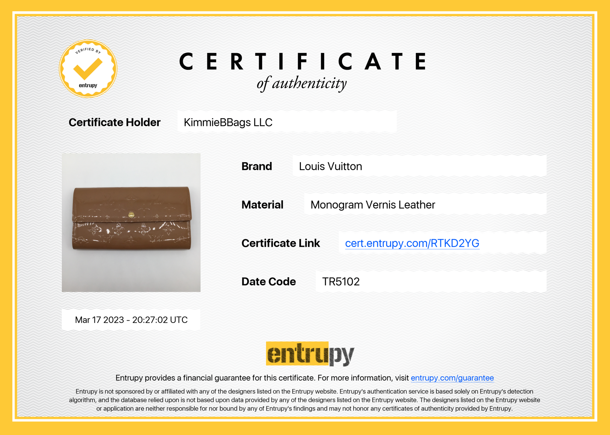 Wallet Louis Vuitton Brown in Not specified - 24968318