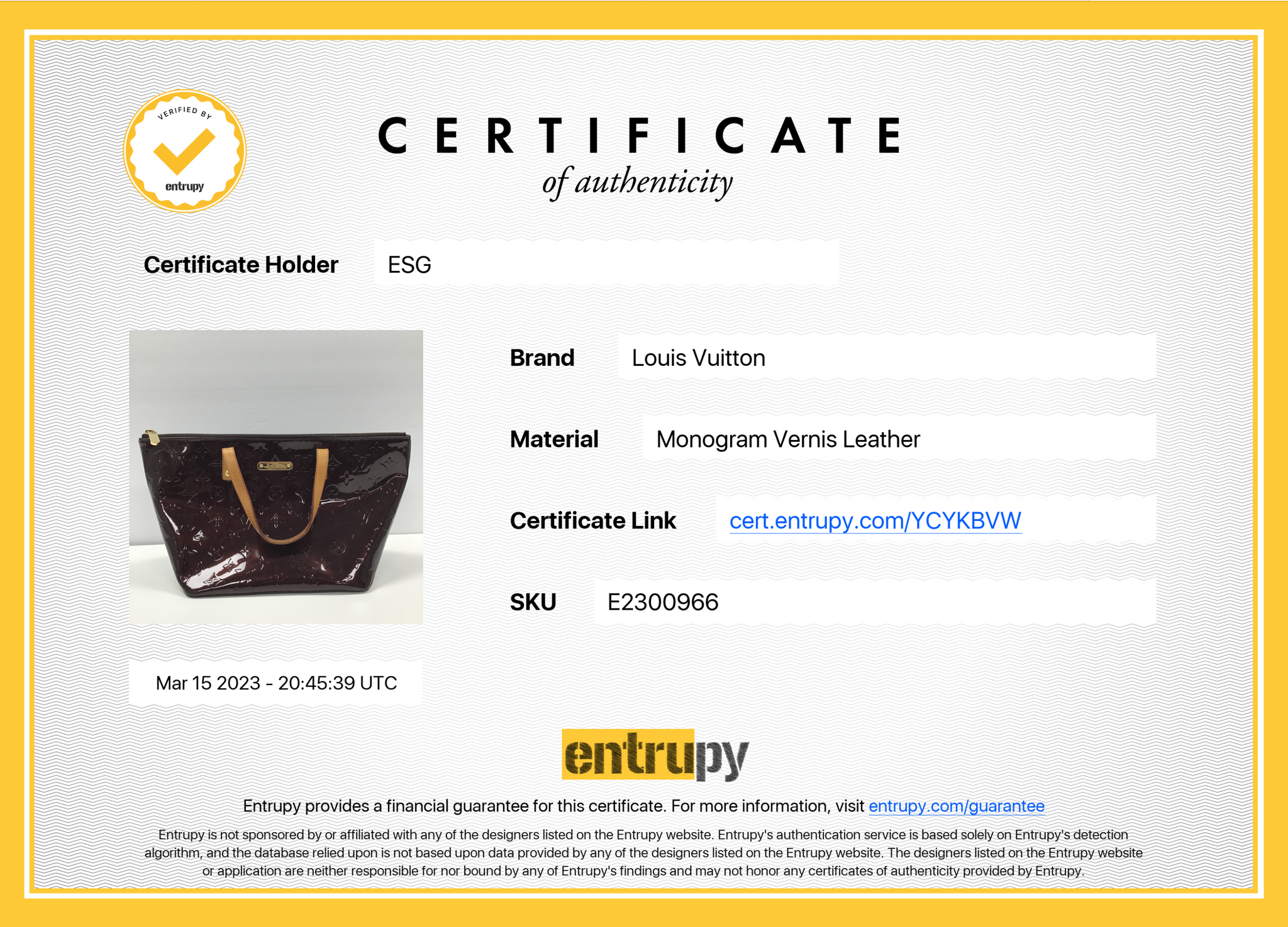 Louis Vuitton Amarante Monogram Vernis Bellevue PM Bag