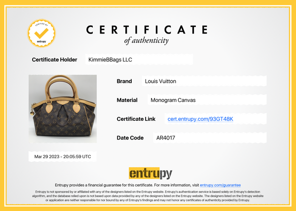 PRELOVED LOUIS VUITTON Monogram Canvas Tivoli PM Bag AR3088 080123 –  KimmieBBags LLC