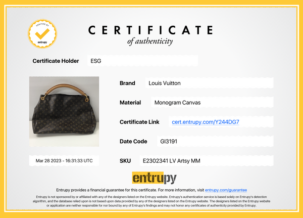 LIVE SHOW LISTING - LV ARTSY MM MONOGRAM BAG Y244DG7 040823 – KimmieBBags  LLC