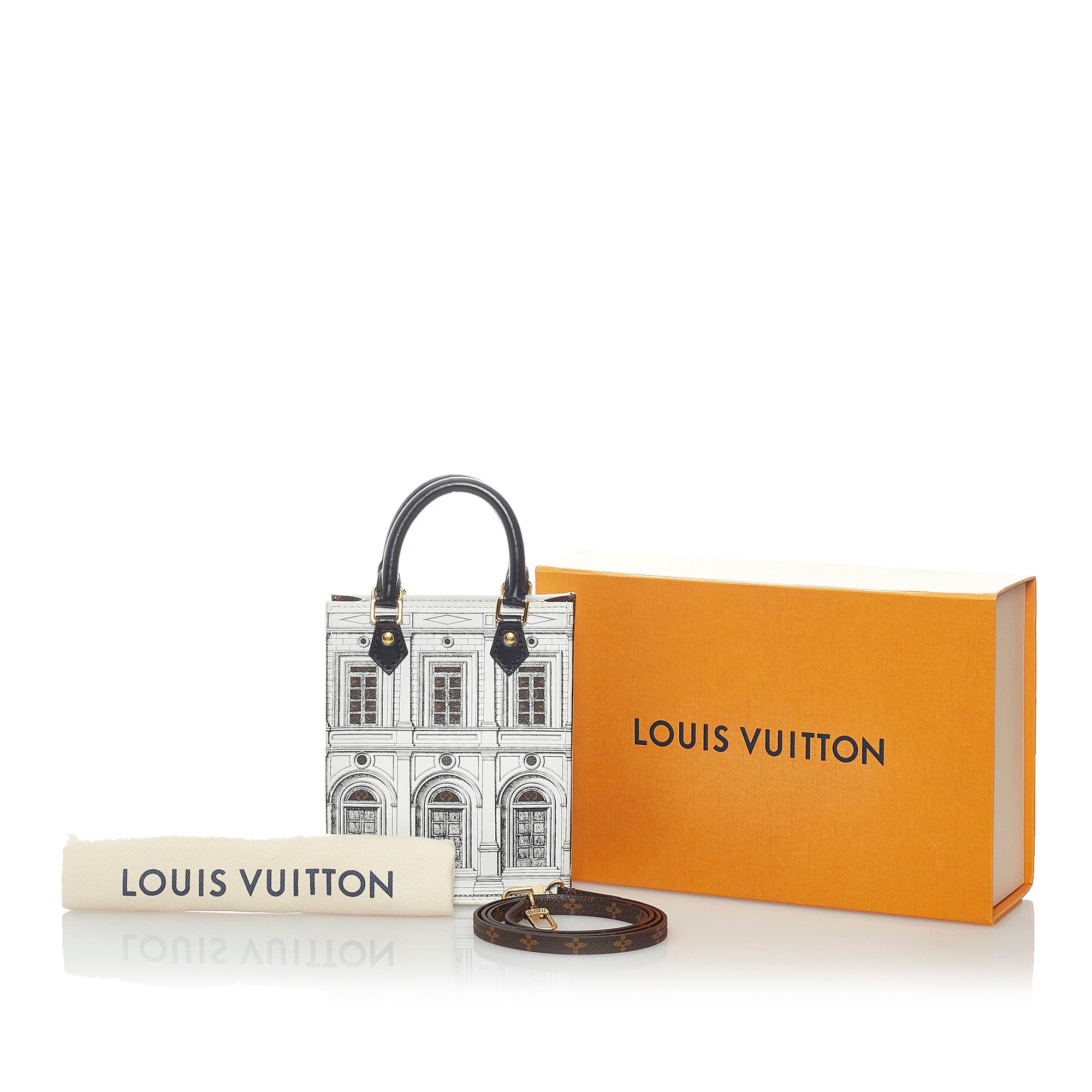 Louis Vuitton OnTheGo Tote Limited Edition Fornasetti Architettura Print  Leather