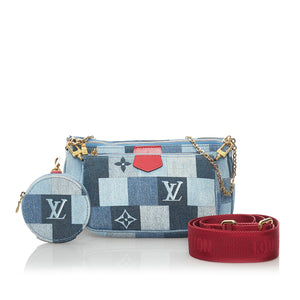 Vuitton Denim Pochette Bag