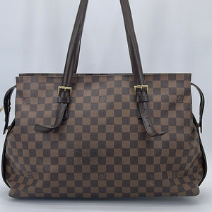 Louis Vuitton Vintage - Damier Ebene Chelsea Bag - Brown - Leather