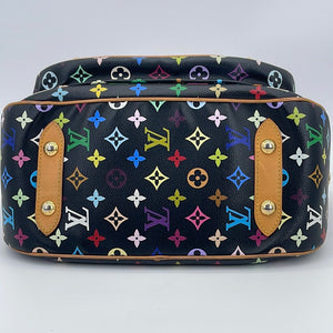 Preloved Louis Vuitton Black Multicolor Monogram Rita Shoulder Bag