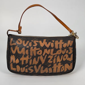 LOUIS VUITTON Monogram Graffiti Pochette Accessoires